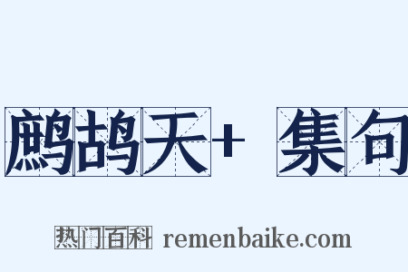 鹧鸪天+集句是什么意思的图片